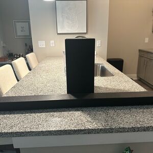 LG Black Soundbar with subwoofer